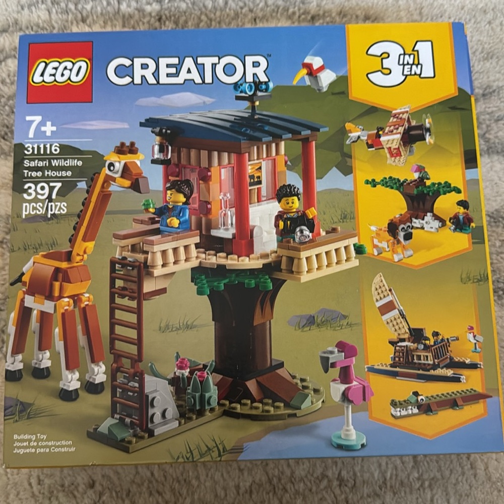 🎉 BRAND NEW 🎉 LEGO Creator 31116 - 3in1 Safari Wildlife Tree House Building Kit